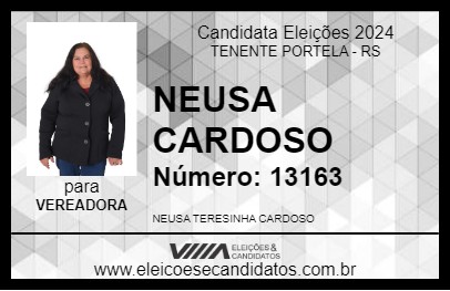 Candidato NEUSA CARDOSO 2024 - TENENTE PORTELA - Eleições