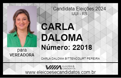 Candidato CARLA DALOMA 2024 - IJUÍ - Eleições