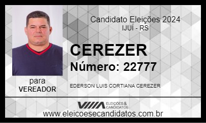 Candidato CEREZER 2024 - IJUÍ - Eleições