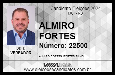 Candidato ALMIRO FORTES 2024 - IJUÍ - Eleições