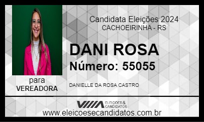 Candidato DANI ROSA 2024 - CACHOEIRINHA - Eleições