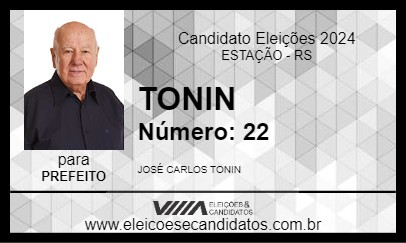 Candidato TONIN 2024 - ESTAÇÃO - Eleições