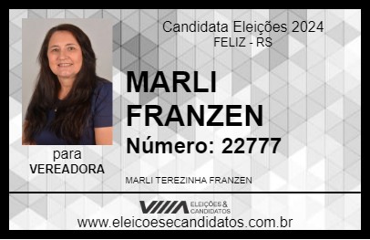 Candidato MARLI  FRANZEN 2024 - FELIZ - Eleições