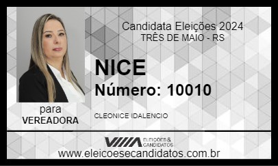 Candidato NICE 2024 - TRÊS DE MAIO - Eleições