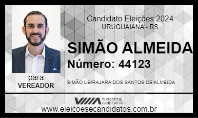 Candidato SIMÃO ALMEIDA 2024 - URUGUAIANA - Eleições