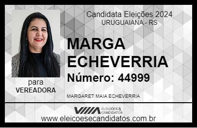 Candidato MARGA ECHEVERRIA 2024 - URUGUAIANA - Eleições