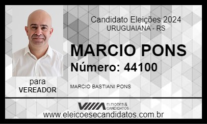 Candidato MARCIO PONS 2024 - URUGUAIANA - Eleições