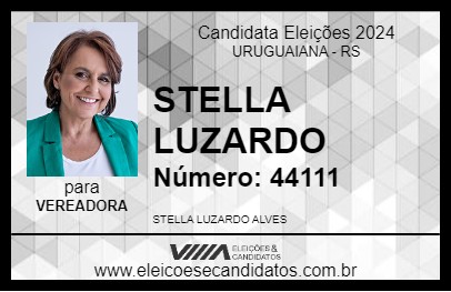 Candidato STELLA LUZARDO 2024 - URUGUAIANA - Eleições