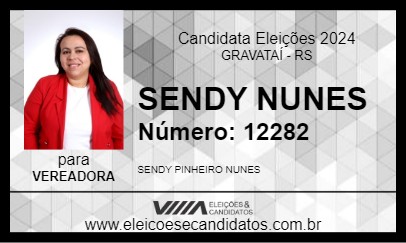 Candidato SENDY NUNES 2024 - GRAVATAÍ - Eleições