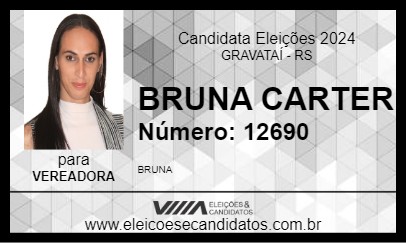 Candidato BRUNA CARTER 2024 - GRAVATAÍ - Eleições