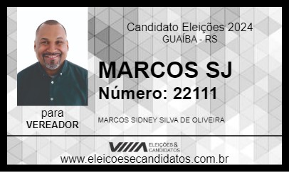 Candidato MARCOS SJ 2024 - GUAÍBA - Eleições