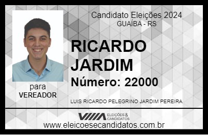 Candidato RICARDO JARDIM 2024 - GUAÍBA - Eleições