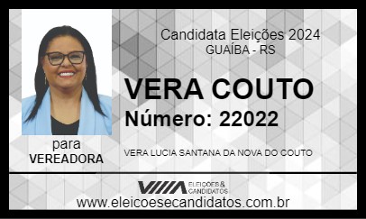 Candidato VERA COUTO 2024 - GUAÍBA - Eleições