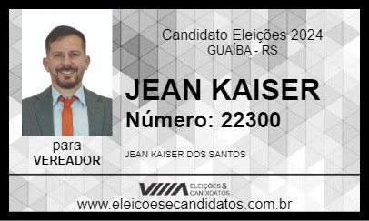 Candidato JEAN KAISER 2024 - GUAÍBA - Eleições