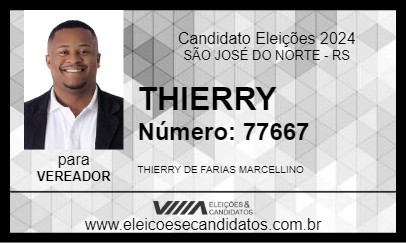 Candidato THIERRY 2024 - SÃO JOSÉ DO NORTE - Eleições