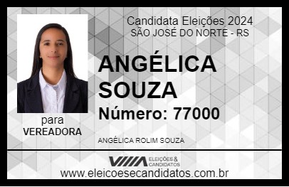 Candidato ANGÉLICA SOUZA 2024 - SÃO JOSÉ DO NORTE - Eleições