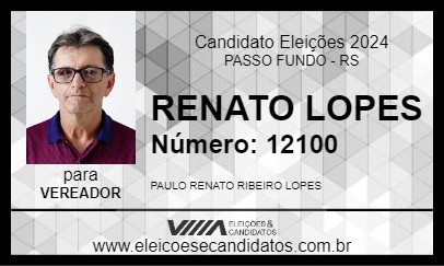 Candidato RENATO LOPES 2024 - PASSO FUNDO - Eleições