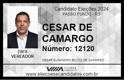 Candidato CESAR DE CAMARGO 2024 - PASSO FUNDO - Eleições