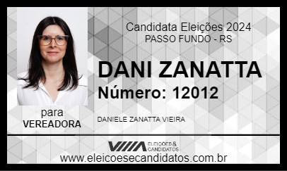 Candidato DANI ZANATTA 2024 - PASSO FUNDO - Eleições