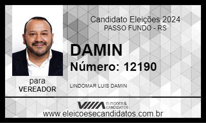 Candidato DAMIN 2024 - PASSO FUNDO - Eleições