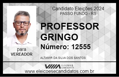 Candidato PROFESSOR GRINGO 2024 - PASSO FUNDO - Eleições