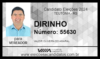 Candidato DIRINHO 2024 - TEUTÔNIA - Eleições