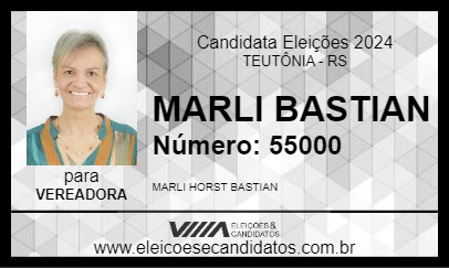 Candidato MARLI BASTIAN 2024 - TEUTÔNIA - Eleições