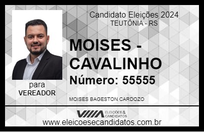 Candidato MOISES - CAVALINHO 2024 - TEUTÔNIA - Eleições