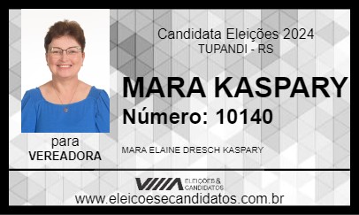 Candidato MARA KASPARY 2024 - TUPANDI - Eleições