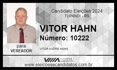 Candidato VITOR HAHN 2024 - TUPANDI - Eleições