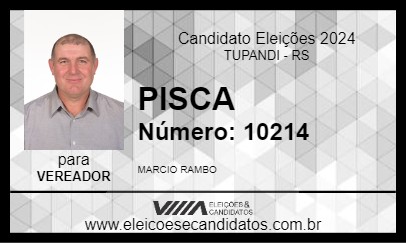 Candidato PISCA 2024 - TUPANDI - Eleições