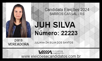 Candidato JUH SILVA 2024 - BARROS CASSAL - Eleições