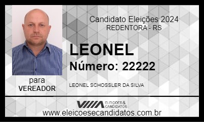 Candidato LEONEL 2024 - REDENTORA - Eleições