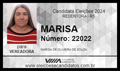 Candidato MARISA 2024 - REDENTORA - Eleições