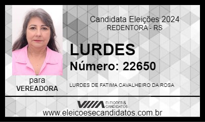 Candidato LURDES 2024 - REDENTORA - Eleições