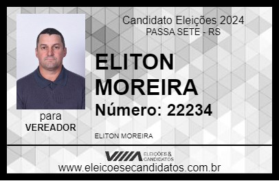 Candidato ELITON MOREIRA 2024 - PASSA SETE - Eleições