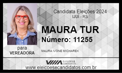 Candidato MAURA TUR 2024 - IJUÍ - Eleições