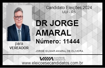 Candidato DR JORGE AMARAL 2024 - IJUÍ - Eleições