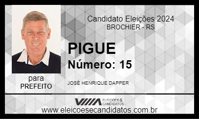 Candidato PIGUE 2024 - BROCHIER - Eleições