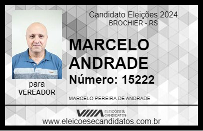 Candidato MARCELO ANDRADE 2024 - BROCHIER - Eleições