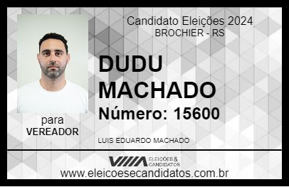 Candidato DUDU MACHADO 2024 - BROCHIER - Eleições