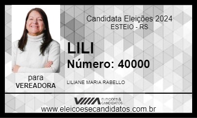 Candidato LILI 2024 - ESTEIO - Eleições