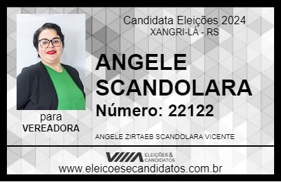 Candidato ANGELE SCANDOLARA 2024 - XANGRI-LÁ - Eleições