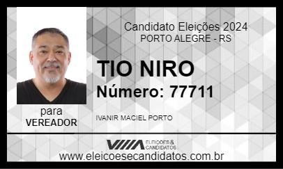 Candidato TIO NIRO 2024 - PORTO ALEGRE - Eleições