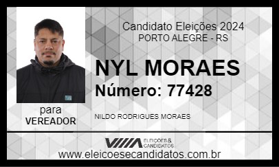 Candidato NYL MORAES 2024 - PORTO ALEGRE - Eleições