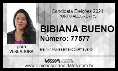 Candidato BIBIANA BUENO 2024 - PORTO ALEGRE - Eleições