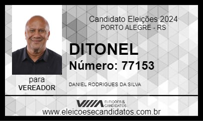 Candidato DITONEL 2024 - PORTO ALEGRE - Eleições