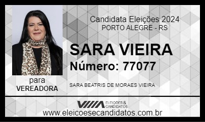 Candidato SARA VIEIRA 2024 - PORTO ALEGRE - Eleições