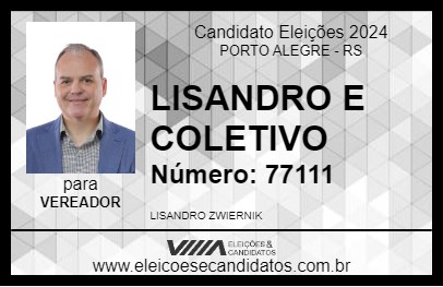 Candidato LISANDRO E COLETIVO 2024 - PORTO ALEGRE - Eleições