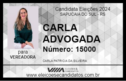 Candidato CARLA ADVOGADA 2024 - SAPUCAIA DO SUL - Eleições